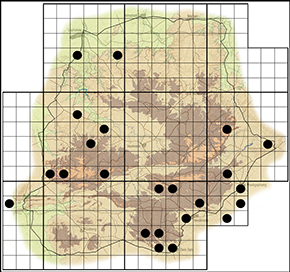 Zizeeria knysna Waterberg distribution